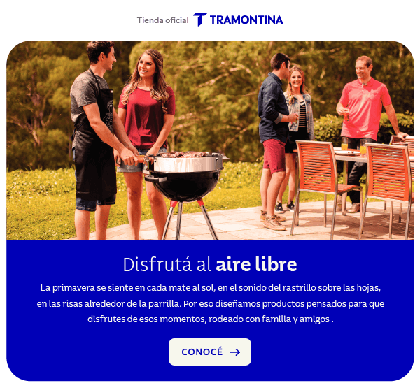 Disfrutá al aire libre